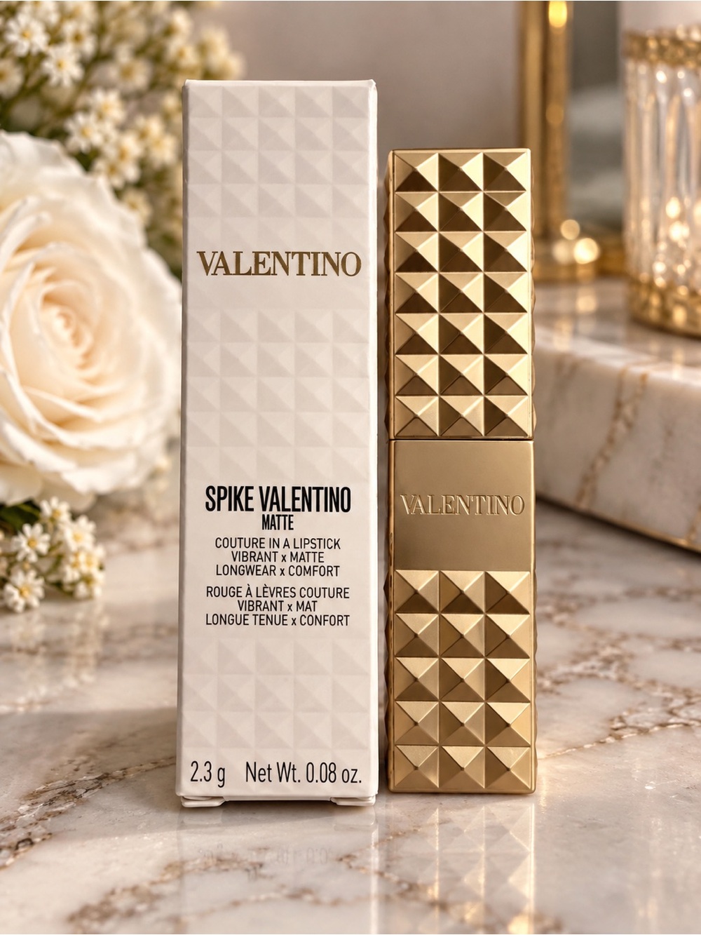 Valentino Spike Valentino Matte Lipstick 410A On Top of the World